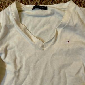 Womens Tommy Hilfiger V-Neck Sweater Small